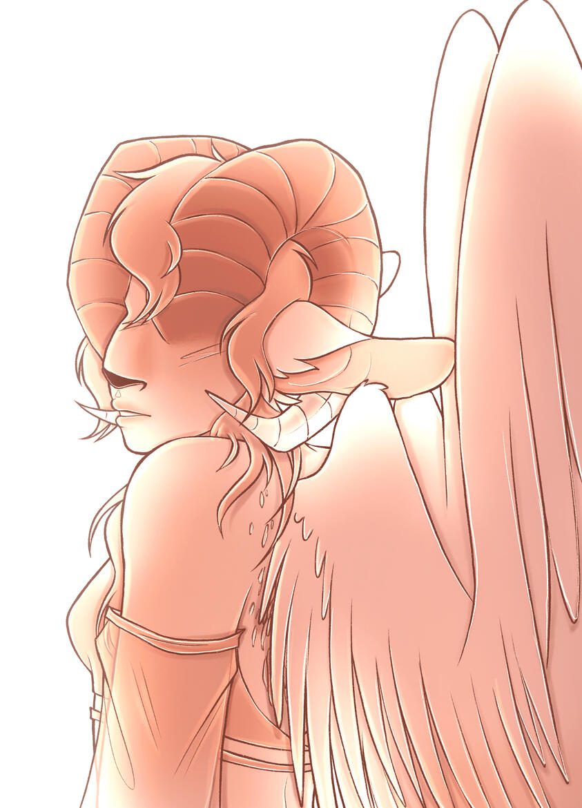 Shaded bust/half